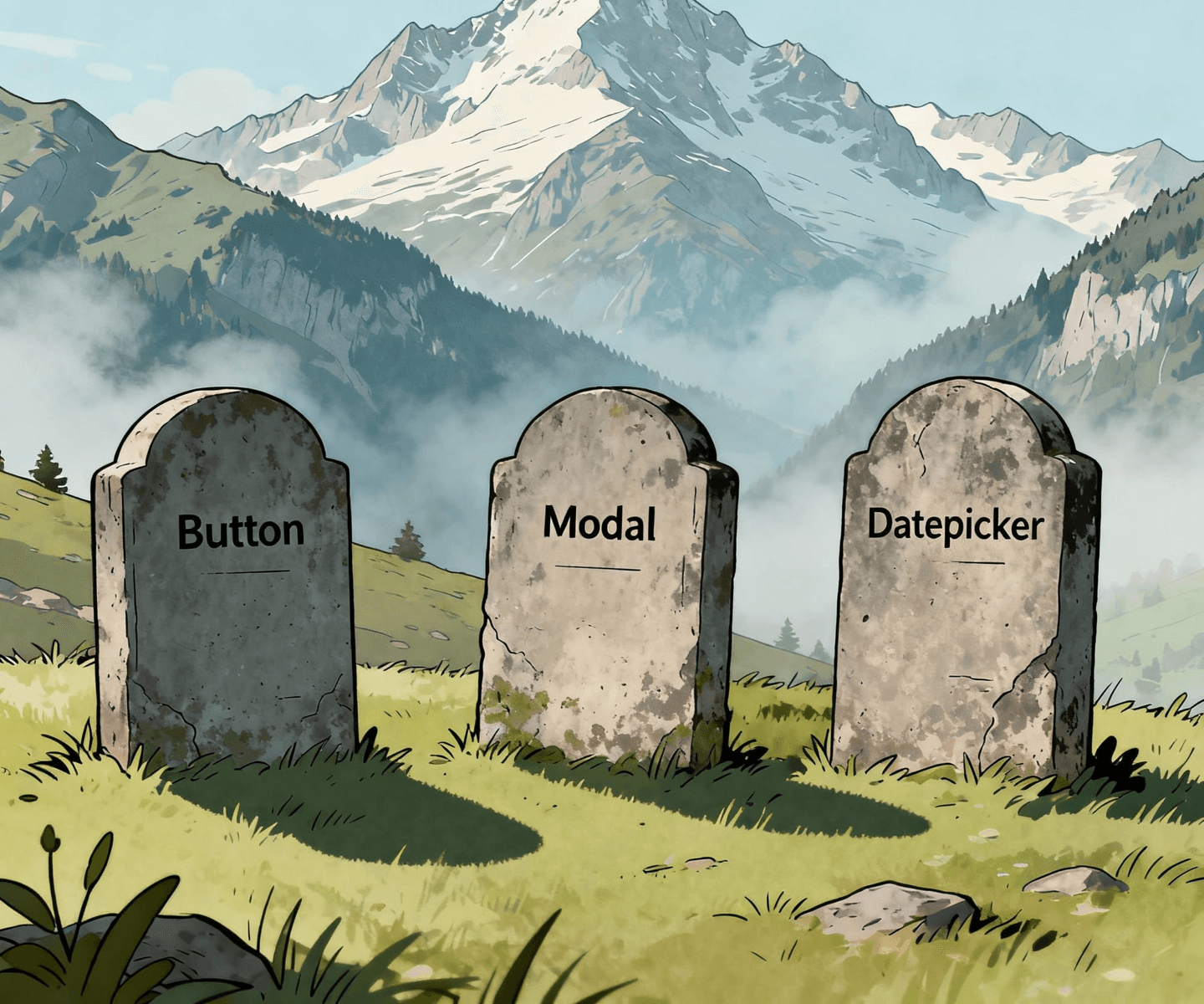 🪦 Design System-Friedhof Schweiz: Warum Millionen in gescheiterten Komponenten-Bibliotheken vergraben liegen